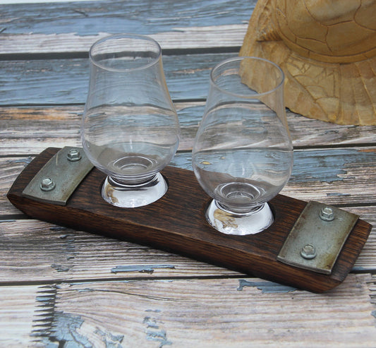 2-Glass Bourbon Flight – Glencairn Whiskey Tasting Tray