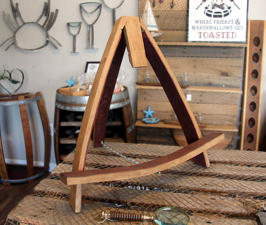 Barrel Stave Table Easel