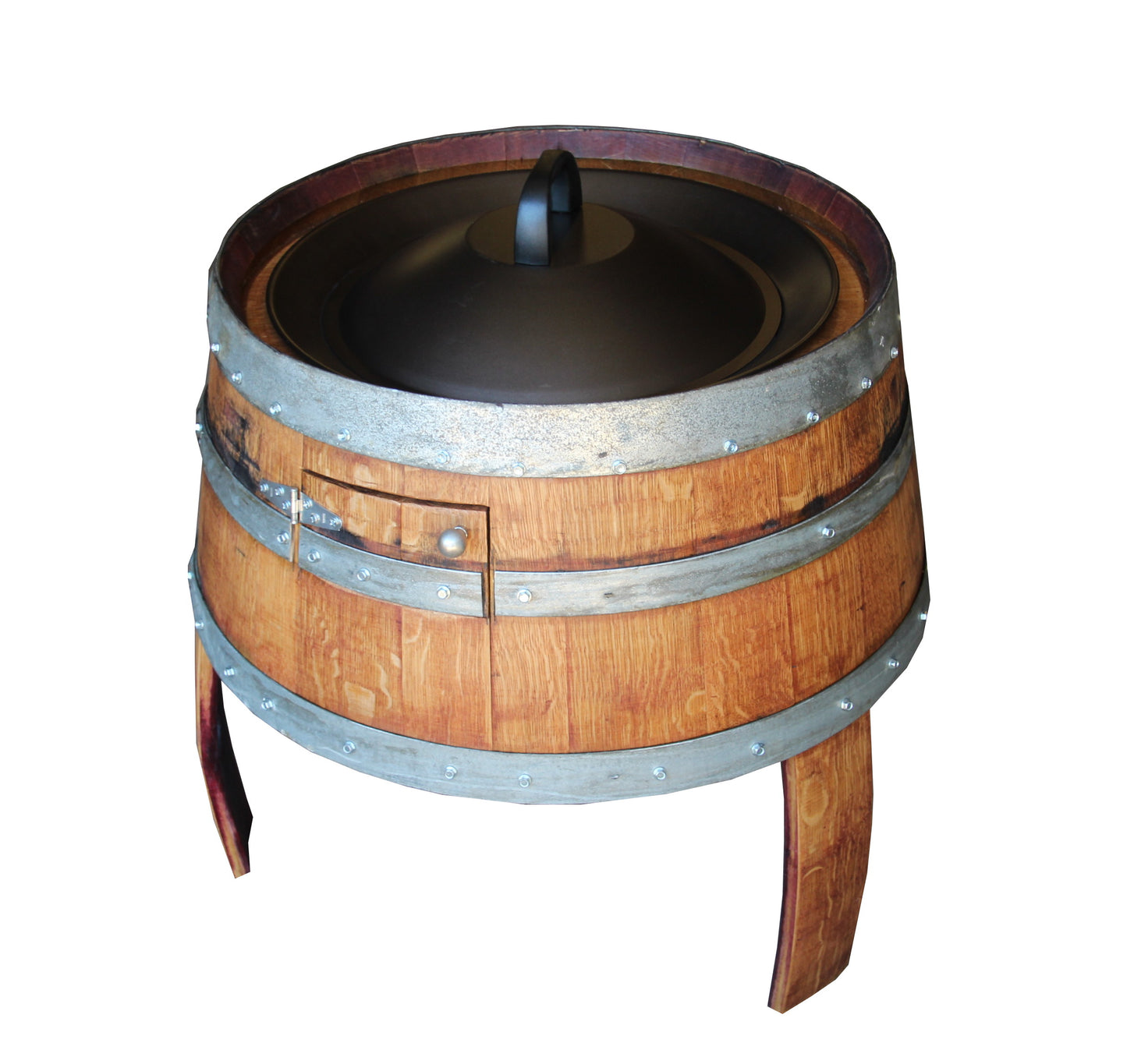 Wine or Whiskey Barrel Fire Pit