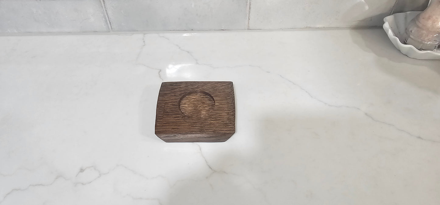 Single Whiskey Barrel Coaster | Glencairn Glass Gift Option