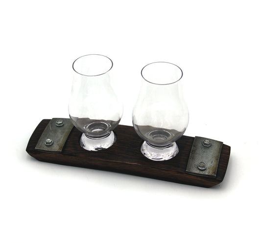 2-Glass Bourbon Flight – Glencairn Whiskey Tasting Tray