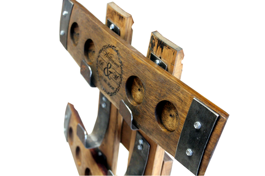 Wall-Mounted Flight Board Storage Rack – Whiskey Barrel Tasting Tray Display