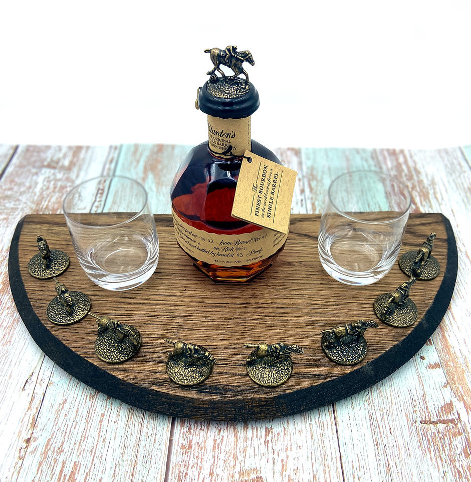 Blanton’s Stopper Display | Barrel Head Cork & Bottle Holder