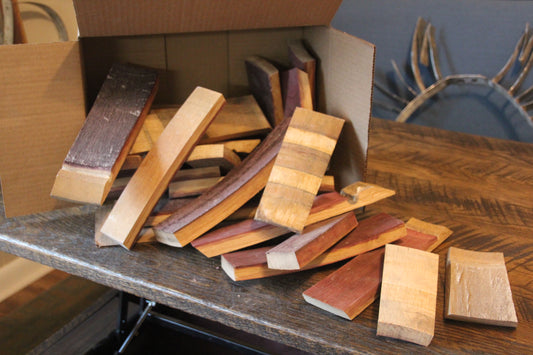 Wine or Whiskey Barrel Stave Pieces