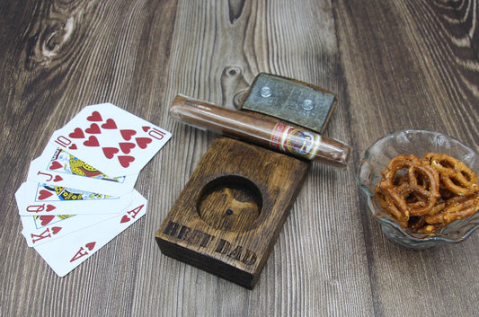 Personalized Glencairn Glass & Cigar Coaster