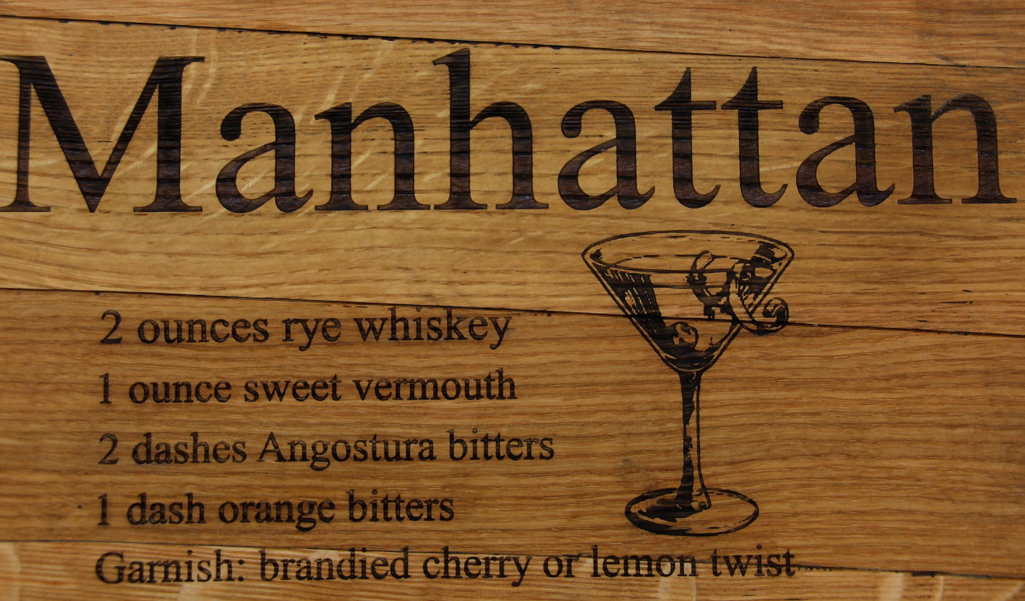 Engraved Whiskey Barrel Head Sign | Personalized Half Barrel Lid | Custom Bourbon Decor