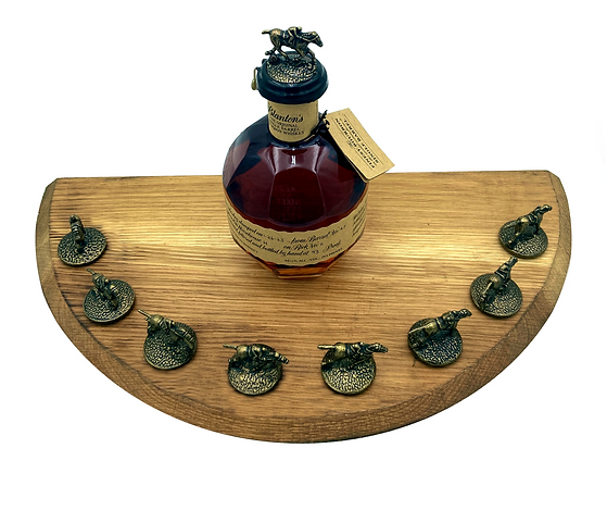 Blanton’s Stopper Display | Barrel Head Cork & Bottle Holder