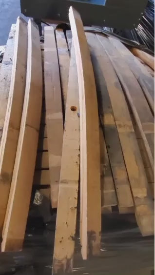 Reclaimed Whiskey or Wine Barrel Staves | Full-Length Oak Wood Bundles