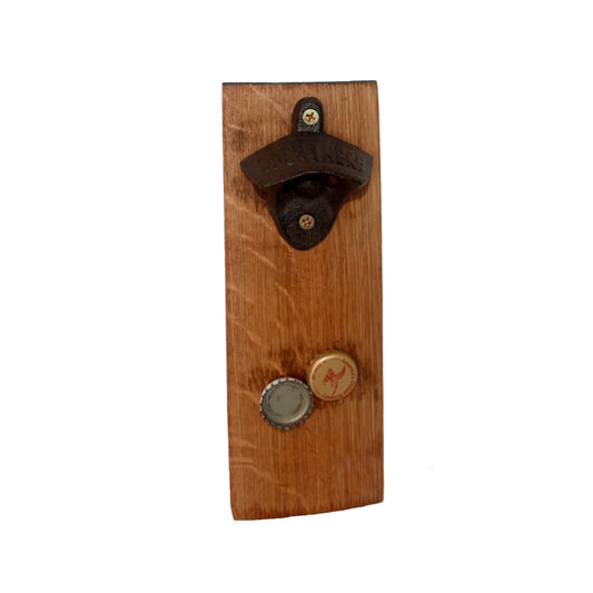 Bottle Opener with magnetic cap catcher