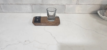 Single Whiskey Barrel Coaster | Glencairn Glass Gift Option