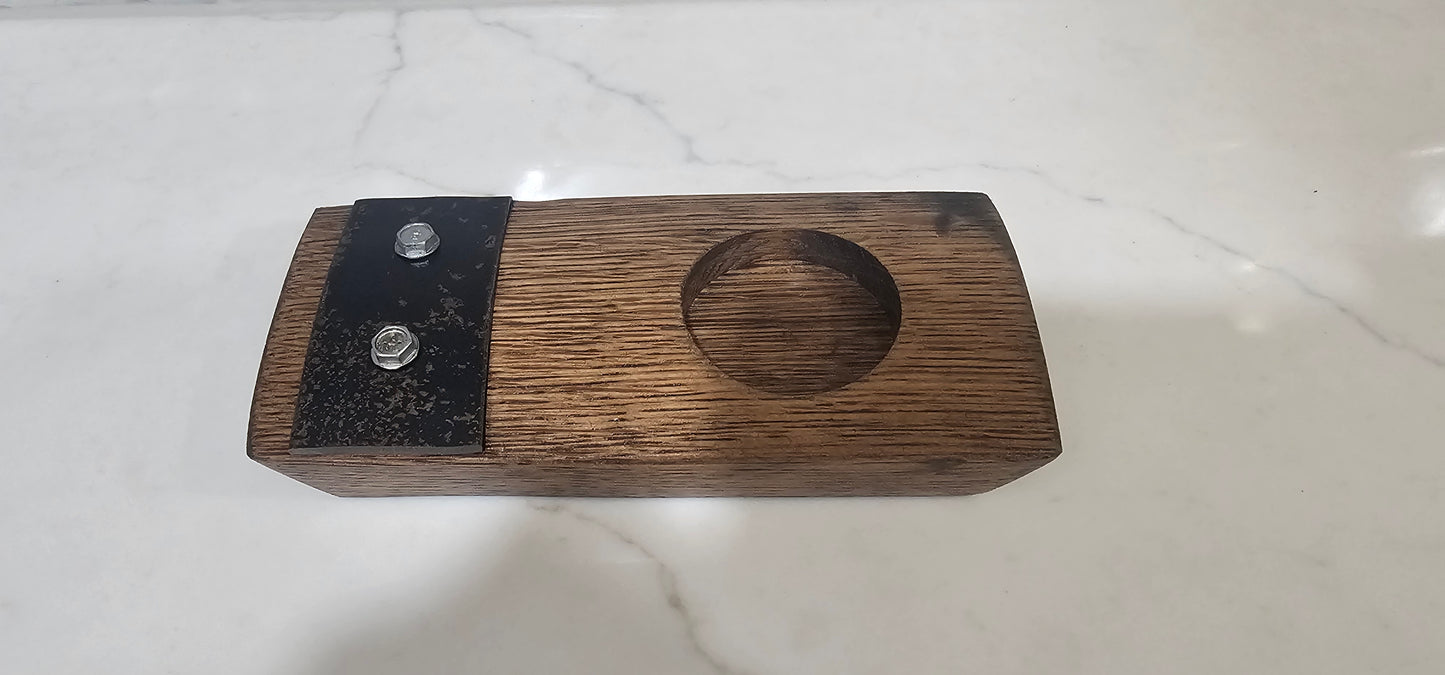 Single Whiskey Barrel Coaster | Glencairn Glass Gift Option