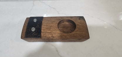 Single Whiskey Barrel Coaster | Glencairn Glass Gift Option