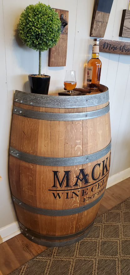 Personalized Half Barrel Bar