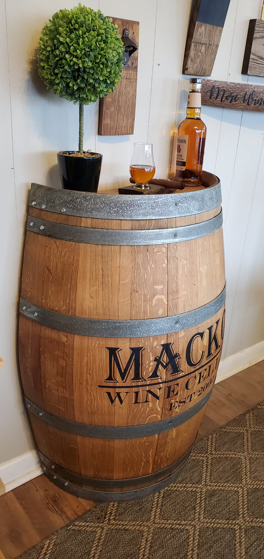 Personalized Half Barrel Bar