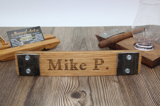 Engraved Stave Name Sign