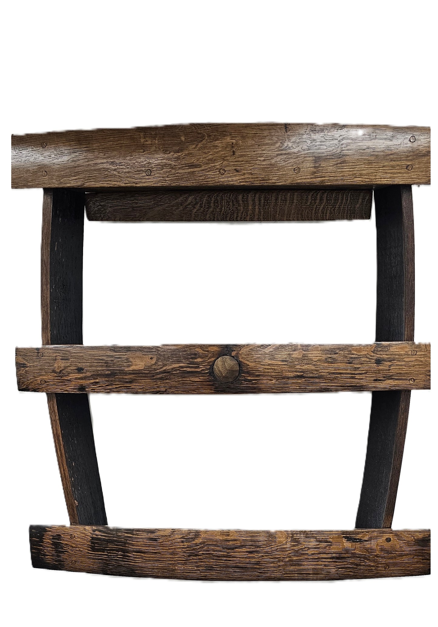 Whiskey Barrel Stave Wall Bar 3 shelf