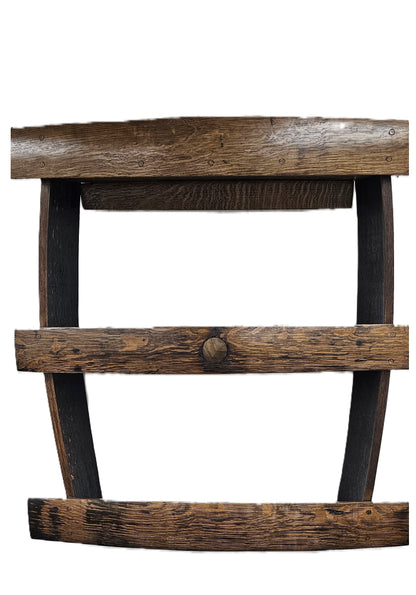 Whiskey Barrel Stave Wall Bar 3 shelf