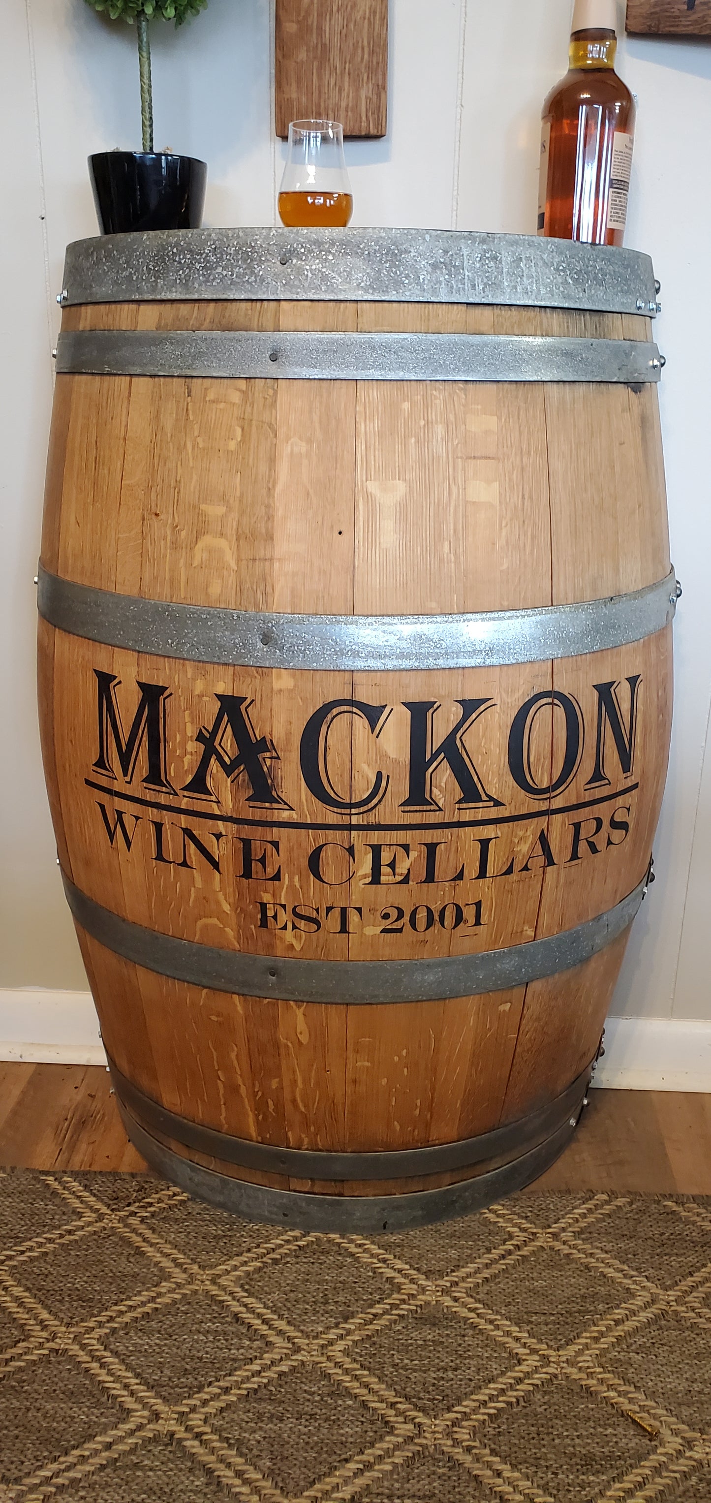 Personalized Half Barrel Bar