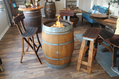 Wine Barrel Fire Pit