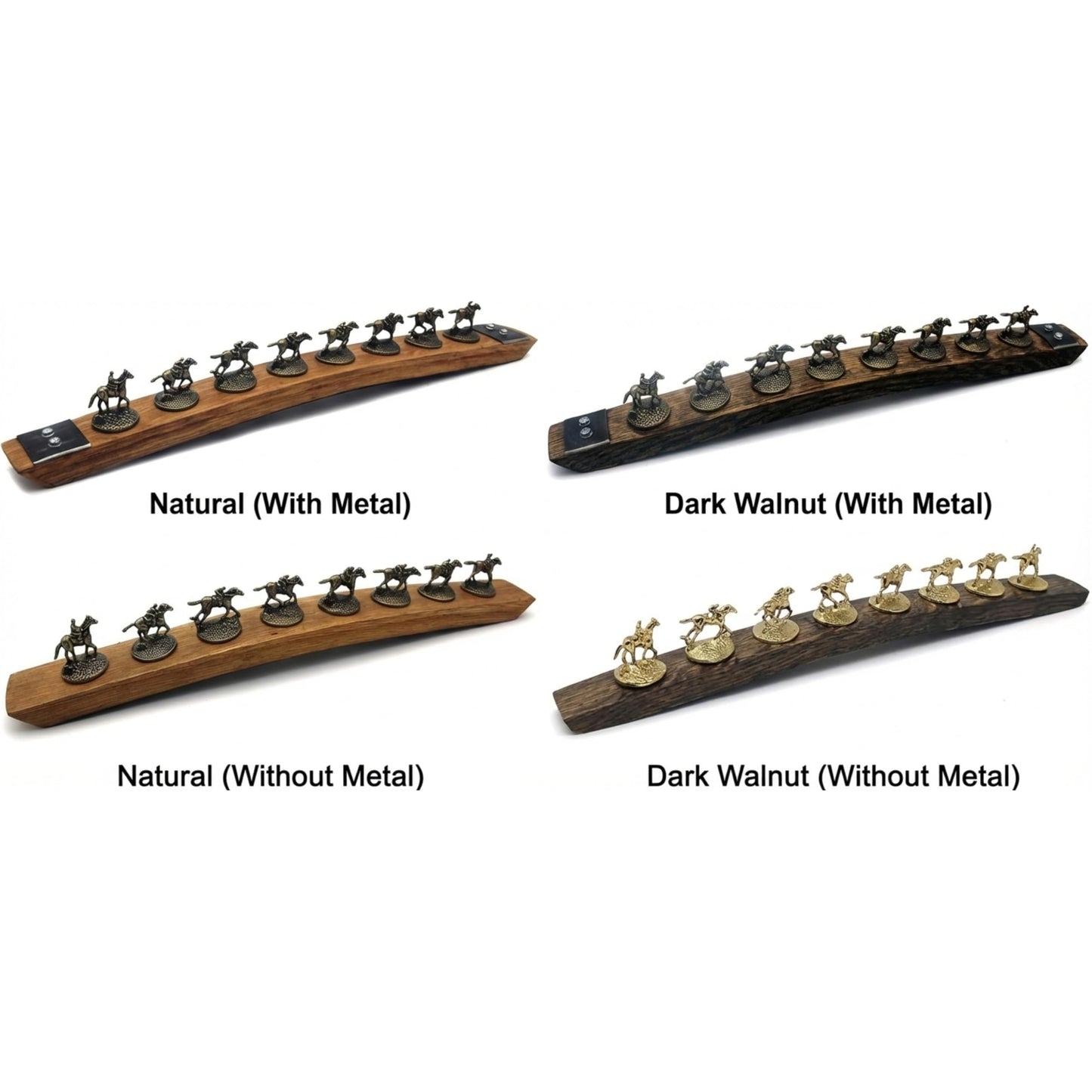 Blanton's stopper display available in Natural and Dark Walnut finishes
