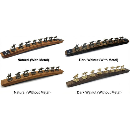 Blanton's stopper display available in Natural and Dark Walnut finishes