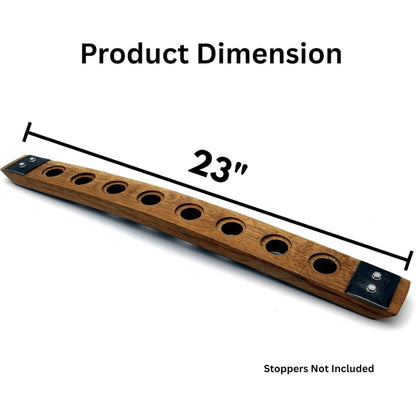 Blanton's Bourbon Stopper Display with metal accents - 23 inches long, stoppers not included