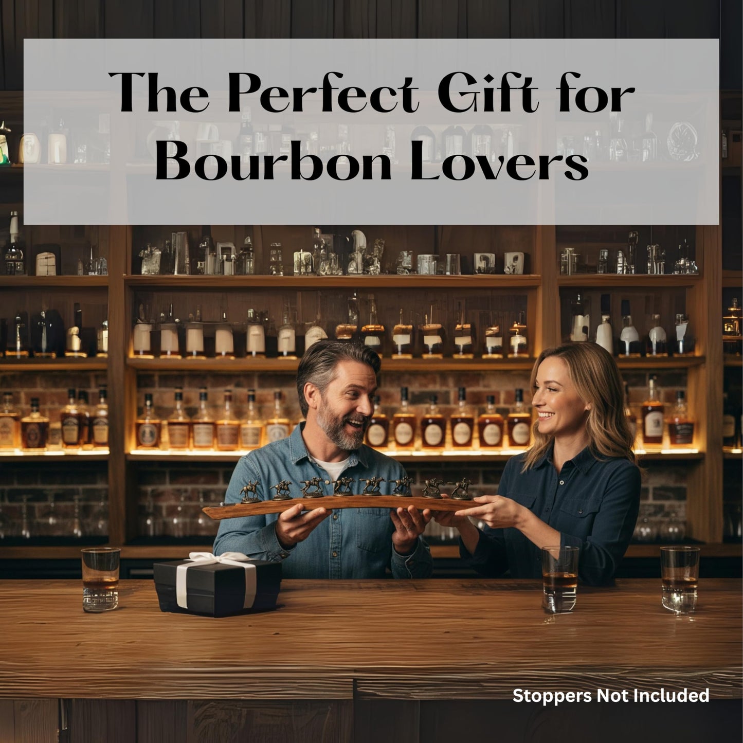 Blanton's stopper display - the perfect gift for bourbon lovers