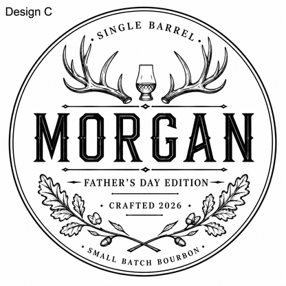 Custom Engraved Whiskey Barrel Head – Personalized Sign with Optional Easel