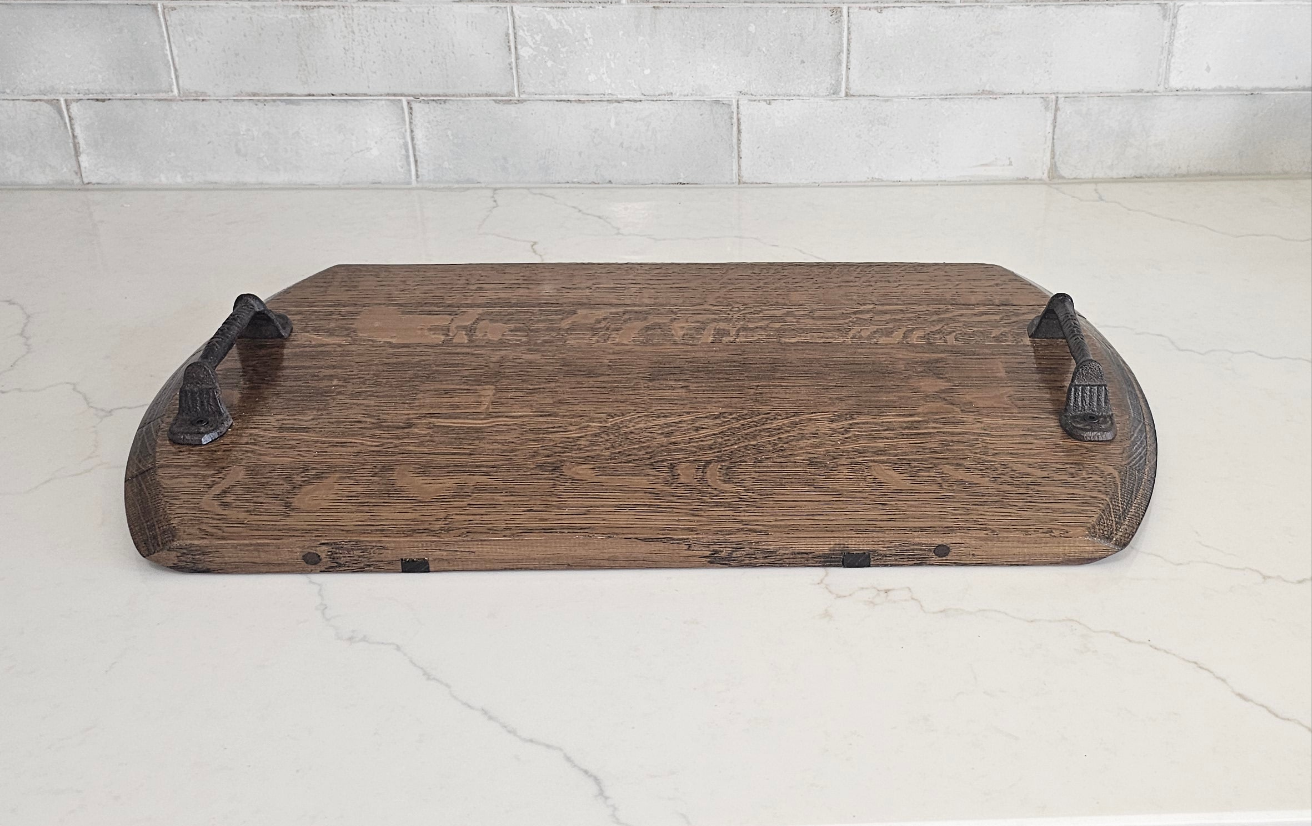 Wine Barrel Serving Tray – Reclaimed French Oak Charcuterie Board