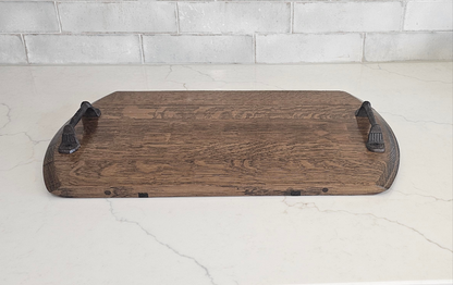 Wine Barrel Serving Tray – Reclaimed French Oak Charcuterie Board