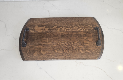 Wine Barrel Serving Tray – Reclaimed French Oak Charcuterie Board