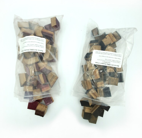 Whiskey & Wine Barrel BBQ Smoking Chips – 2 lb Reclaimed Oak Grill Wood | Bourbon & Wine Infused